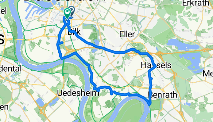 Corneliusstraße 81, Düsseldorf nach Talstraße 107, Düsseldorf