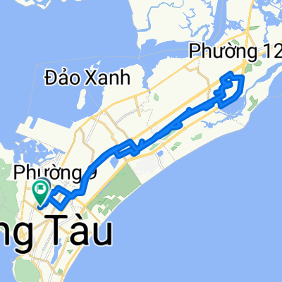 маршрут с Đường Pasteur, Вунг-Тау