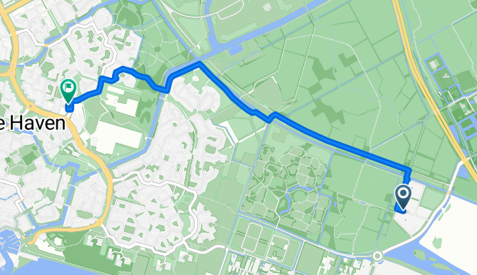 Streekbos 12, Almere naar Markenlaan 3, Almere