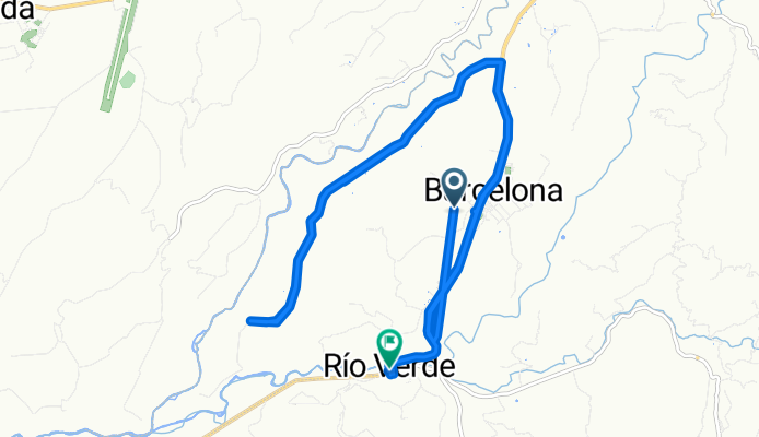 De Unnamed Road, Barcelona a Vía A Caicedonia 150