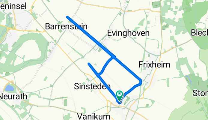 Nettesheimer Weg 21, Rommerskirchen nach Gerhart-Hauptmann-Straße 1, Rommerskirchen