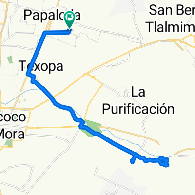 De Cerrada Culhuacán, Papalotla a Cerrada Culhuacán, Papalotla