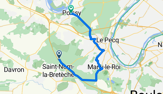 Route Royale, Saint-Nom-la-Bretèche to Rue du 11 Novembre 1918 18 Bis, Poissy