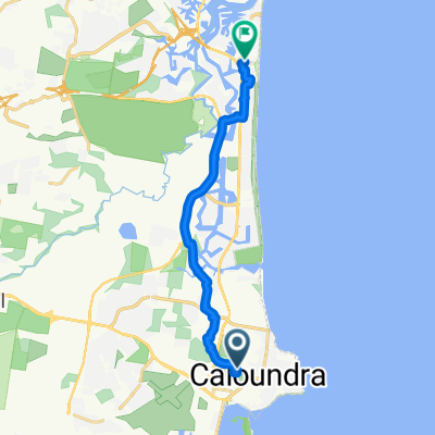 7B Rufous Court, Caloundra to 19 Point Cartwright Drive, Buddina