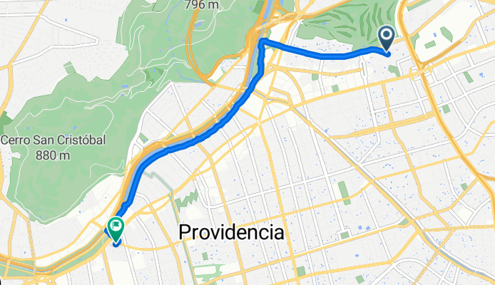 Las Torcazas 237, Las Condes to Triana 847, Providencia