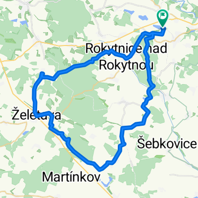 stařeč - želetava - babice - sádek - stařeč