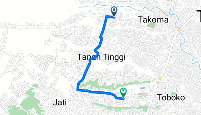 Jalan Cengkeh Afo 4, Ternate Tengah to Unnamed Road, Ternate Selatan
