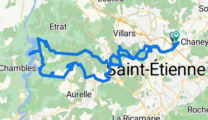 De 25 Rue Paul Cotte, Saint-Étienne à 20–24 Rue du Docteur Fernand Merlin, Saint-Étienne