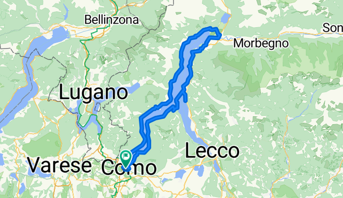 Da Viale Giancarlo Puecher 5, Como a Viale Giancarlo Puecher 5, Como