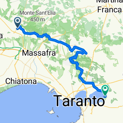 Da Viale Jonio 39, Mottola a Strada Provinciale 78, Taranto