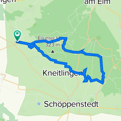 MTB ELM Lucklum 1 Rundtour über Watzumer Häuschen und Tetzelstein