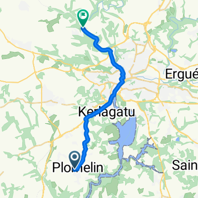 De 462 Penanguer, Plomelin à 1–13 Route de Kervéguen, Quimper