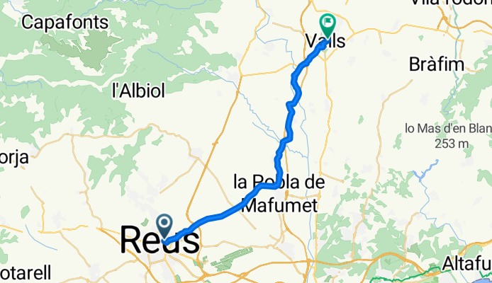 De Riera de Miró 61B, Reus a Muralla de Sant Antoni 97, Valls