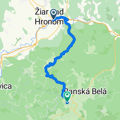 Žiar n.H. - Šášov.Podhradie - Sklené Teplice - Repište - Banská Štiavnica