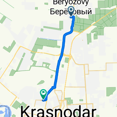 От улица 5-я Дорожная 70 корпус 1, Краснодар до улица Атарбекова 48, Краснодар