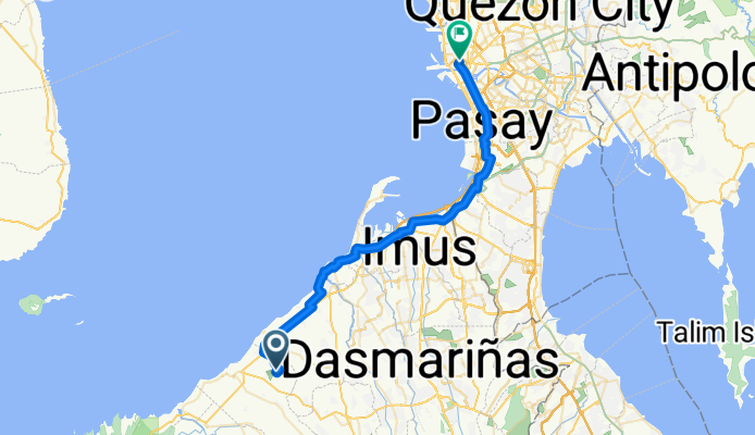 Route to 849 Alvarado Street, Manila