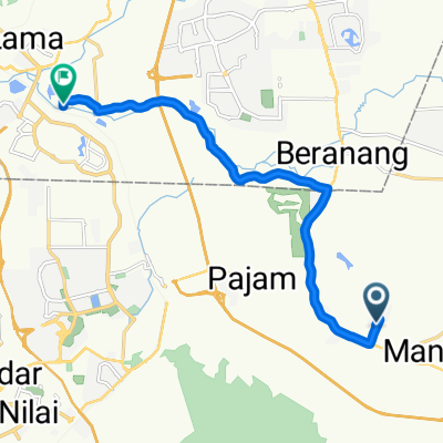 Jalan Pinggiran Bayu 2/20 243, Mantin to Jalan Sungai Kembong Hilir 128, Kajang