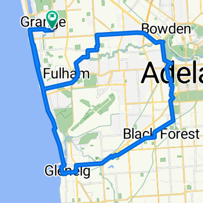 Grange-Glenelg Tram-Adelaide-Torrens-return