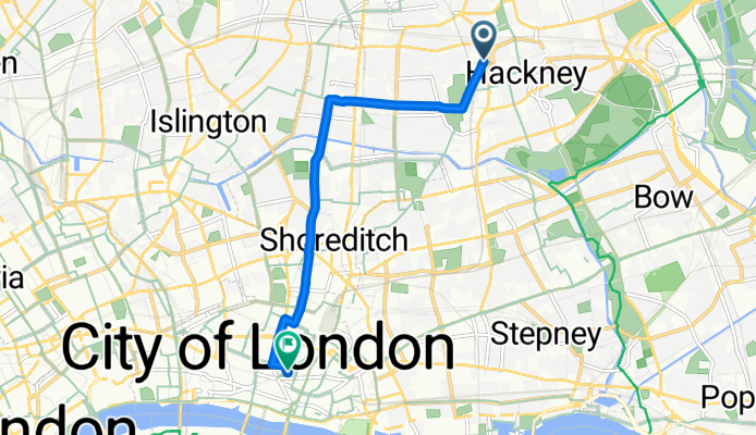 London - Hackney to Bank
