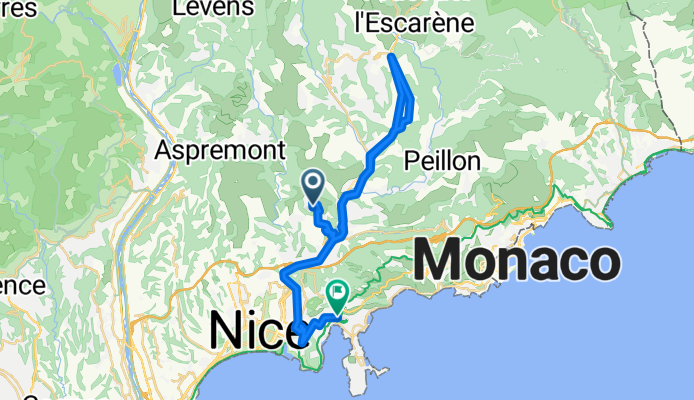 De 272 Rue Lotissement du Cayre, Cantaron à 90 Boulevard de la Corne d'Or, Villefranche-sur-Mer