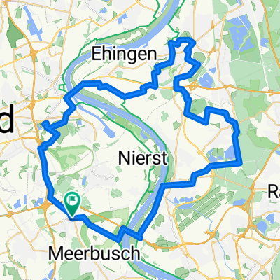 Rundtour Meerbusch, Duisburger Süden und Düsseldorfer Norden