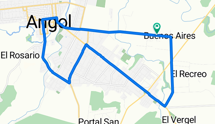 De General Óscar Bonilla, Angol a General Óscar Bonilla, Angol