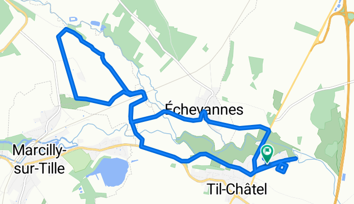 De 1 Impasse du Fourneau, Til-Châtel à 1 Impasse du Fourneau, Til-Châtel