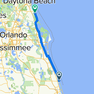 3150 Ocean Dr, Vero Beach to Alamanda Dr, Edgewater