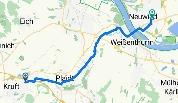 Geisenmühlenweg, Kretz nach Museumstraße 59A, Neuwied