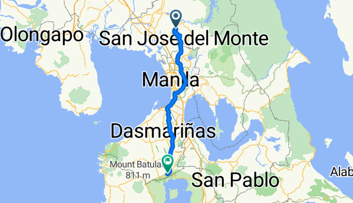 Norzagaray - Santa Maria Road 2904 to Tagaytay Rotonda, Lungsod ng Tagaytay
