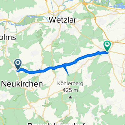 Schwalbacher Straße 2, Braunfels nach Frankfurter Straße, Hüttenberg