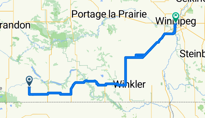 Killarney to Winnipeg