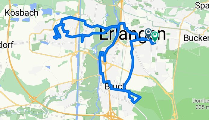 Mozartstraße 35T, Erlangen do Sophienstraße 91, Erlangen