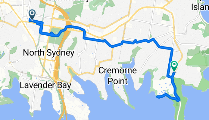 47 Falcon Lane, Crows Nest to 11 Bradleys Head Road, Mosman