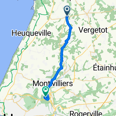 De Rue Jules Lethuillier 18, Gonneville-la-Mallet à Chemin Vicinal 3, Montivilliers