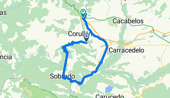 De LE-5220, Corullón a Avenida Calvo Sotelo 20, Villafranca del Bierzo