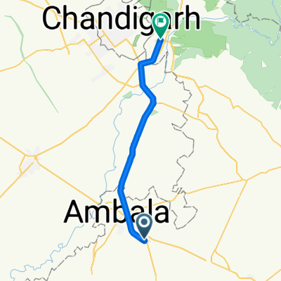 Jammu - Delhi Road, Ambala Cantt to Panchkula