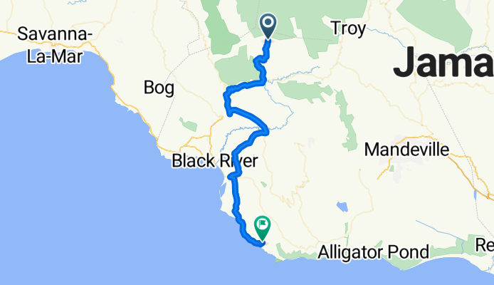 Unnamed Road, Accompong Maroon to Lewis Town Road, Treasure Beach