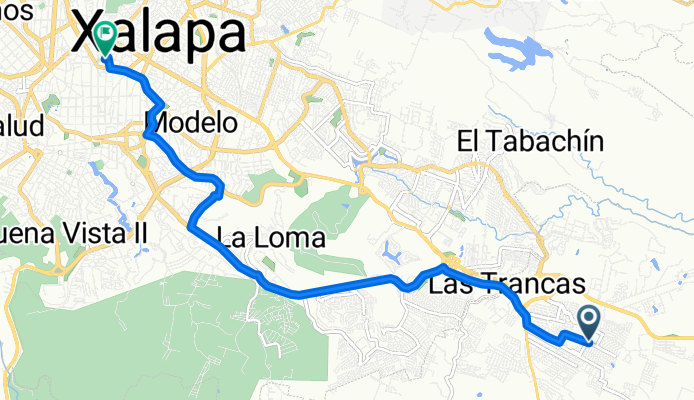 Calle Hacienda de los Morales 4, Jacarandas to Calle Simón Bolívar 60, Xalapa-Enríquez