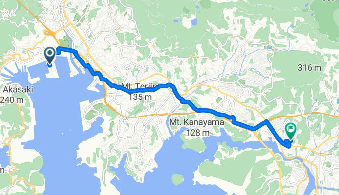 Tategamimachi, Sasebo to 119, Wakatakedaimachi, Sasebo