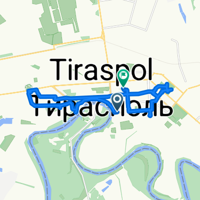 От улица 1 Мая, Тирасполь до улица Розы Люксембург, Тирасполь
