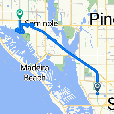 915 72nd St N, Saint Petersburg to 12501–12569 Park Blvd, Seminole