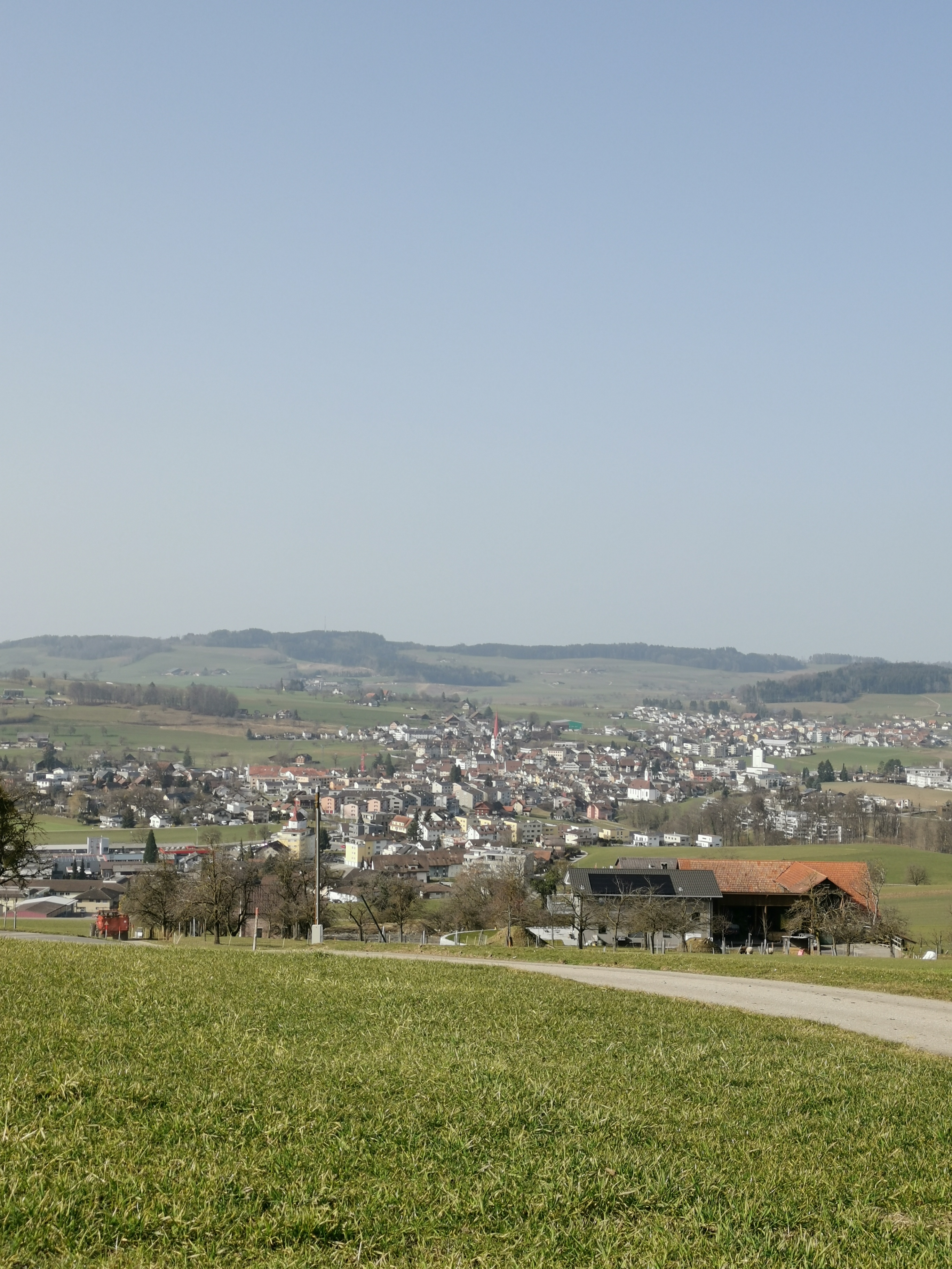 Gerade Fahrt in Römerswil