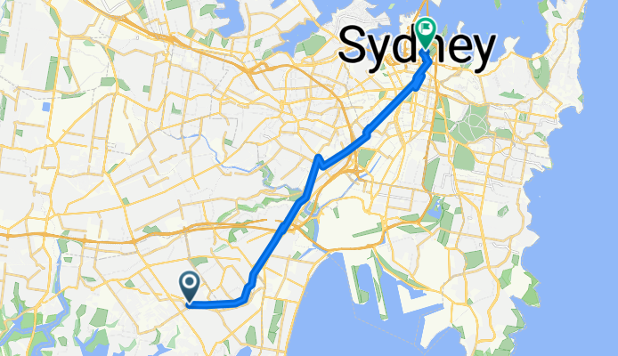 Hurstville Station, Ormonde Pde, Stand K to Macquarie Street, Sydney