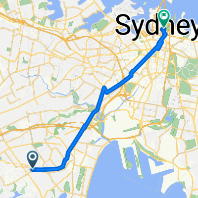 Hurstville Station, Ormonde Pde, Stand K to Macquarie Street, Sydney