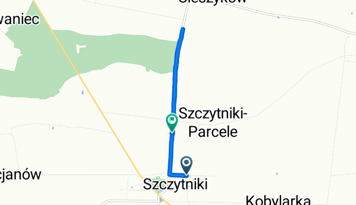 Szczytniki 57, Szczytniki do Szczytniki 77, Szczytniki