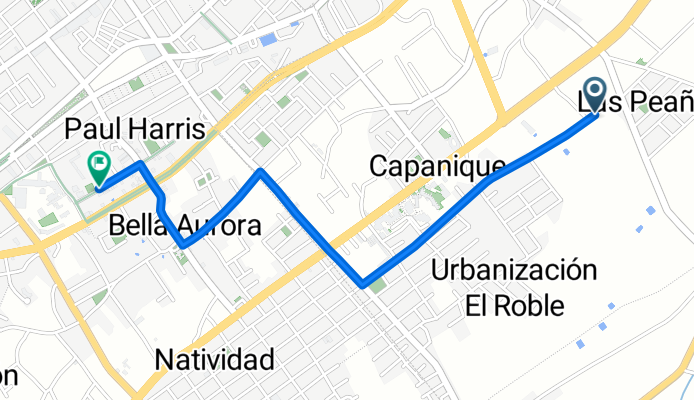 De Capanique 5805, Tacna a San Francisco 1730, Tacna