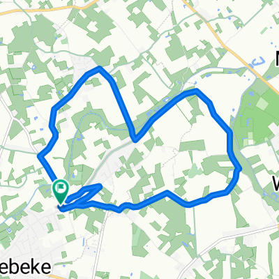 Kalbergstraat 133, Oostrozebeke naar Kalbergstraat 137, Oostrozebeke