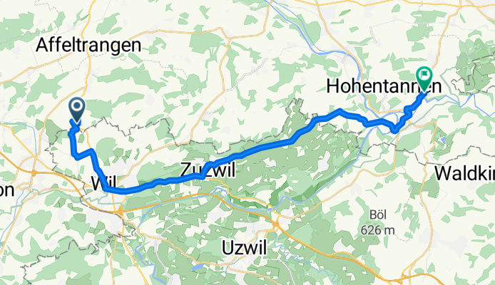 Langacker 1, Bettwiesen nach Ebnetweg 4, Sitterdorf