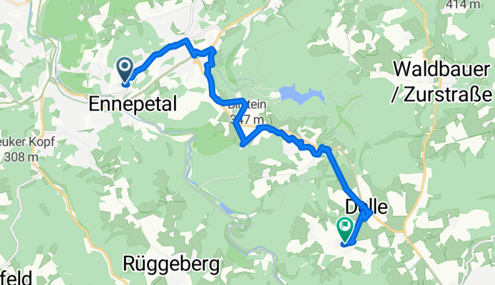 Milsper Straße 144, Ennepetal nach Brenscheid 16, Breckerfeld